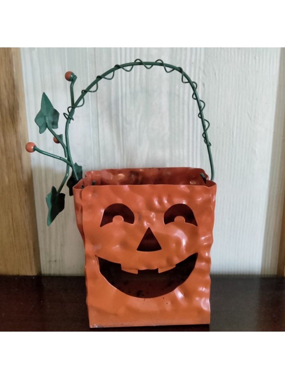 Halloween Pumpkin Luminary Jack O Lantern Candle Holder  Decor